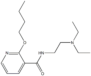 2-Butoxy-N-[2-(diethylamino)ethyl]-3-pyridinecarboxamide Struktur