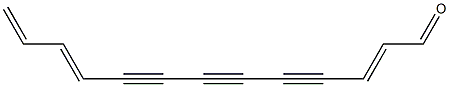 (2E,10E)-2,10,12-Tridecatriene-4,6,8-triynal Struktur