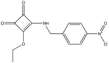 N-(2-Ethoxy-3,4-dioxo-1-cyclobuten-1-yl)-4-nitrobenzylamine Struktur