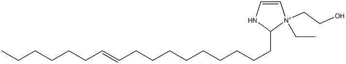 1-Ethyl-2-(10-heptadecenyl)-1-(2-hydroxyethyl)-4-imidazoline-1-ium Struktur