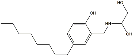 2-[(1,2-Dihydroxyethyl)aminomethyl]-4-octylphenol Structure
