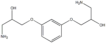 1-Amino-3-[3-(3-amino-2-hydroxy-propoxy)-phenoxy]-propan-2-ol Struktur