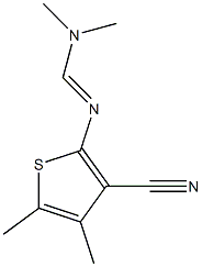 N'-(3-cyano-4,5-dimethylthien-2-yl)-N,N-dimethylimidoformamide Struktur