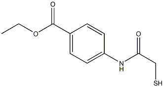 ethyl 4-[(2-mercaptoacetyl)amino]benzoate Struktur