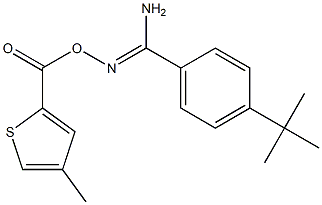 O1-[(4-methyl-2-thienyl)carbonyl]-4-(tert-butyl)benzene-1-carbohydroximamide Structure