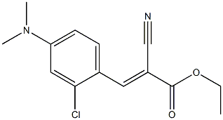 ethyl 3-[2-chloro-4-(dimethylamino)phenyl]-2-cyanoacrylate Struktur