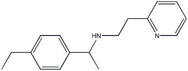 [1-(4-ethylphenyl)ethyl][2-(pyridin-2-yl)ethyl]amine Structure