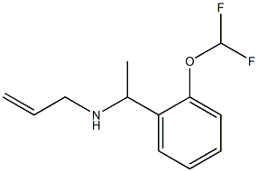 {1-[2-(difluoromethoxy)phenyl]ethyl}(prop-2-en-1-yl)amine Structure