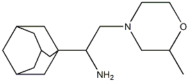 1-(1-adamantyl)-2-(2-methylmorpholin-4-yl)ethanamine Struktur