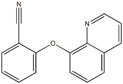 2-(quinolin-8-yloxy)benzonitrile Struktur