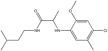 2-[(4-chloro-2-methoxy-5-methylphenyl)amino]-N-(3-methylbutyl)propanamide