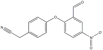 2-[4-(2-formyl-4-nitrophenoxy)phenyl]acetonitrile Structure