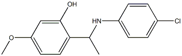 2-{1-[(4-chlorophenyl)amino]ethyl}-5-methoxyphenol
