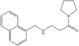 3-[(naphthalen-1-ylmethyl)amino]-1-(pyrrolidin-1-yl)propan-1-one Struktur
