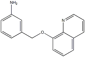 3-[(quinolin-8-yloxy)methyl]aniline Struktur