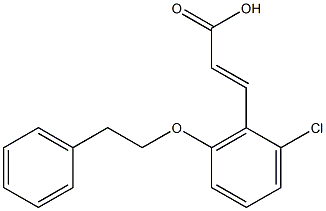 3-[2-chloro-6-(2-phenylethoxy)phenyl]prop-2-enoic acid