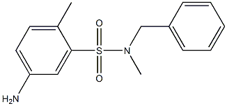 5-amino-N-benzyl-N,2-dimethylbenzene-1-sulfonamide Structure