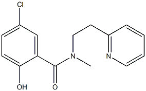 5-chloro-2-hydroxy-N-methyl-N-[2-(pyridin-2-yl)ethyl]benzamide