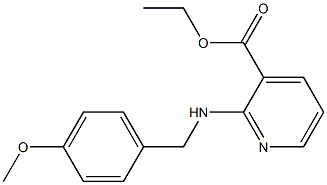 ethyl 2-{[(4-methoxyphenyl)methyl]amino}pyridine-3-carboxylate Struktur