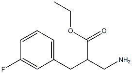 ethyl 3-amino-2-[(3-fluorophenyl)methyl]propanoate Struktur