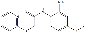 N-(2-amino-4-methoxyphenyl)-2-(pyridin-2-ylsulfanyl)acetamide Struktur