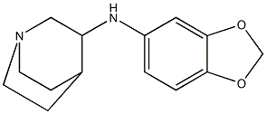 N-(2H-1,3-benzodioxol-5-yl)-1-azabicyclo[2.2.2]octan-3-amine Structure