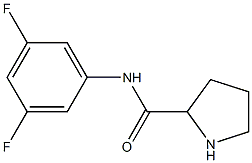 N-(3,5-difluorophenyl)pyrrolidine-2-carboxamide Structure