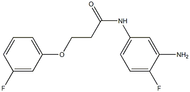 N-(3-amino-4-fluorophenyl)-3-(3-fluorophenoxy)propanamide Struktur