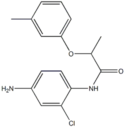 N-(4-amino-2-chlorophenyl)-2-(3-methylphenoxy)propanamide Struktur