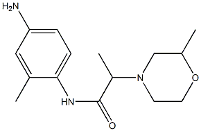 N-(4-amino-2-methylphenyl)-2-(2-methylmorpholin-4-yl)propanamide Struktur
