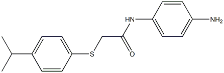 N-(4-aminophenyl)-2-{[4-(propan-2-yl)phenyl]sulfanyl}acetamide Struktur