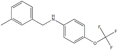 N-[(3-methylphenyl)methyl]-4-(trifluoromethoxy)aniline Structure