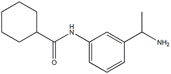 N-[3-(1-aminoethyl)phenyl]cyclohexanecarboxamide Struktur