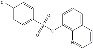8-quinolinyl 4-chlorobenzenesulfonate Struktur