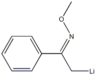 1-Lithio-2-methoxyimino-2-phenylethane Struktur