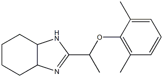 2-[1-(2,6-Dimethylphenyloxy)ethyl]-3a,4,5,6,7,7a-hexahydro-1H-benzimidazole Structure