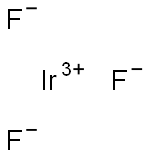 Iridium(III) trifluoride Struktur