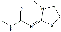 1-Ethyl-3-(3-methylthiazolidin-2-ylidene)urea Struktur
