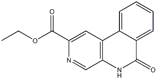 5,6-Dihydro-6-oxobenzo[c][1,7]naphthyridine-2-carboxylic acid ethyl ester Struktur