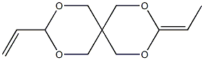 3-Ethylidene-9-ethenyl-2,4,8,10-tetraoxaspiro[5.5]undecane Struktur