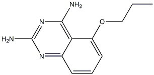 2,4-Diamino-5-propyloxy-quinazoline Struktur