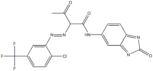 5-[2-(2-Chloro-5-trifluoromethylphenylazo)acetoacetylamino]-2H-benzimidazol-2-one