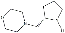 4-[[(2S)-1-Lithio-2-pyrrolidinyl]methyl]morpholine Struktur