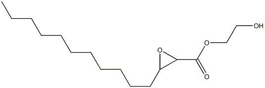 2,3-Epoxymyristic acid 2-hydroxyethyl ester Structure