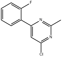 4-Chloro-2-methyl-6-(2-fluorophenyl)pyrimidine Structure