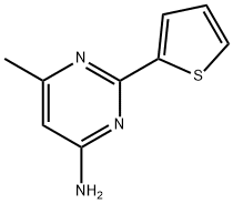4-Amino-6-methyl-2-(2-thienyl)pyrimidine Struktur