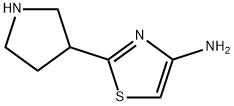 4-Amino-2-(pyrrolidin-3-yl)thiazole Struktur