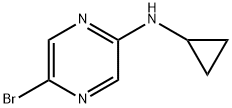 2-Bromo-5-(cyclopropylamino)pyrazine Struktur
