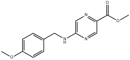 5-(4-Methoxy-benzylamino)-pyrazine-2-carboxylic acid methyl ester|5-((4-甲氧基苄基)氨基)吡嗪-2-羧酸甲酯