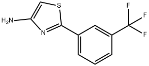 4-Amino-2-(3-trifluoromethylphenyl)thiazole Struktur